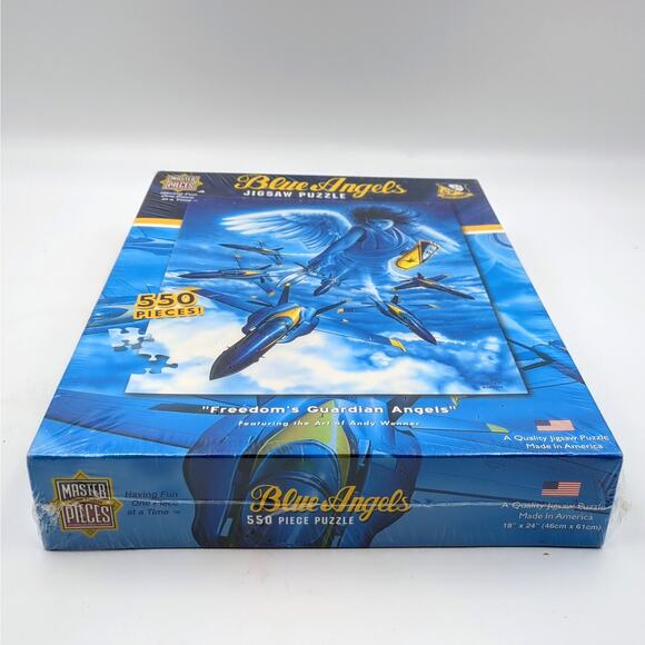 Blue Angels Freedom Guardian Angels Puzzle 550 Piece Jigsaw Puzzle New USA Made - Picture 2 of 5